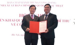 Bổ nhiệm đồng chí Phạm Minh Tuấn giữ chức Giám đốc kiêm Tổng Biên tập Nhà xuất bản Chính trị quốc gia Sự thật